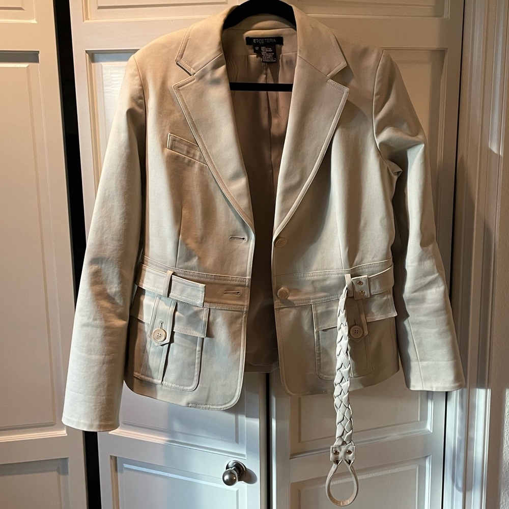 EtCetera womens tan blazer